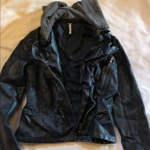 Free People Vegan Leather Jacket  (used)